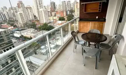 Apartamento com 1 quarto para alugar na avenida doutor cardoso de melo, --, vila olímpia, são paulo por r$ 3.800
