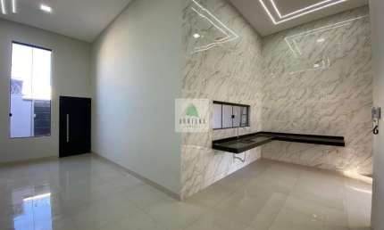 Casa Nova Acabamento Refinado 3 quartos sendo 1 Su&amp;iacute;te &amp;Aacute;rea de Lazer Integrada Espa&amp;ccedil;o Gourmet  Piscina  2 Vagas de Garagem