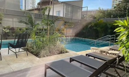 Studio mobiliado novo ,lazer piscina ,academia , próximo a berrini e shopping morumbi