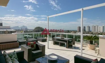 Barra da Tijuca | Cobertura 4 quartos, sendo 4 suítes