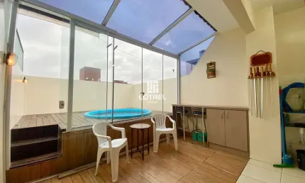 Cobertura para venda com 3 dormitórios sendo 1 suíte, churrasqueira, piscina no