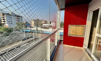 Apartamento semimobiliado para venda e locação com 2 dormitórios, suíte e garage