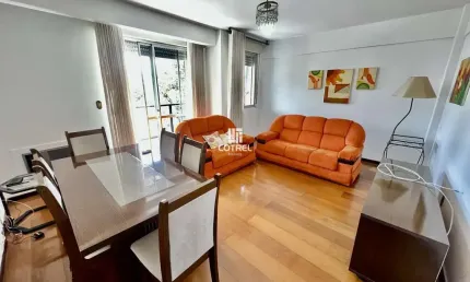 Apartamento mobiliado 2 dormitórios sendo 1 suíte, 1 vaga de garagem situado no