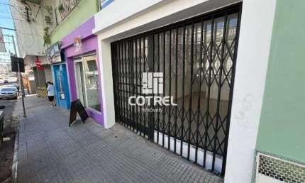 Loja comercial 25m² para locação, situada no bairro Centro em Santa Maria/RS.