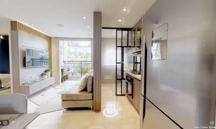 Apartamento pronto pra morar  tem 37 metros quadrados com 2 quartos
