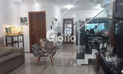 Casa sobrado à venda  no residencial algarve, mogi das cruzes/sp - 3 dormitórios