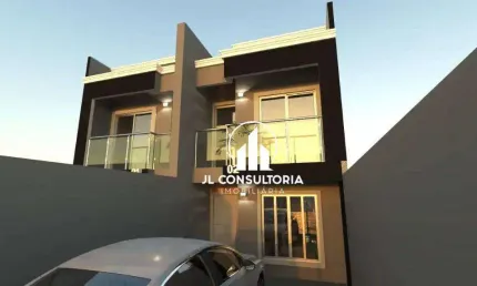 Sobrado com 3 dormitórios à venda, 87 m² por r$ 530.000 - sítio cercado - curitiba/pr