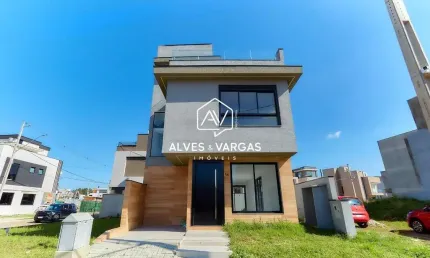 Casa em condomínio fechado com 3 quartos à venda na Rua Irma Schreiner Maran, 503, Santa Cândida, Curitiba por R$ 1.290.000