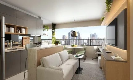 Apartamento com 2 Dormitórios e Suíte no Side Sacomã, a Poucos Passos do Metrô!