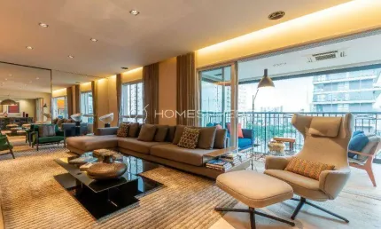 England Vila Nova Rua Marcos Lopes, 233. Apartamento à venda Vila Nova Conceição, 3 quartos, sendo 3 suítes, 192m², andar alto com linda vista, varanda gourmet, 4 vagas e lazer no Condomínio Edifício 