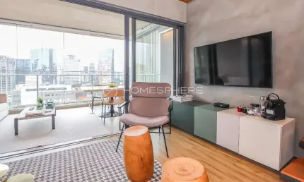 Forma Itaim Rua Ministro Jesuíno Cardoso, 148. Apartamento à venda Itaim Bibi, 1 quarto, 90m², mobiliado, varanda e 2 vagas na Forma Itaim | Huma - Apartamento de Alto Padrão à venda.