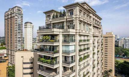 Condomínio Artur Ramos Rua Prof Artur Ramos, 422 Jardim Europa. Luxuoso apartamento à venda mobiliado e decorado, Projeto Roberto Migotto, 818m², 5 suítes, 11 vagas, lazer e forte segurança