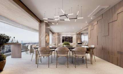 Condomínio Edifício Maison Des Arts Vila Nova Rua Prof Filadelfo Azevedo, 687. Cobertura à venda Vila No Conceição, 4 quartos, sendo 4 suítes, 420 m², reformada, Projeto Fernanda Negrelli, vista para 