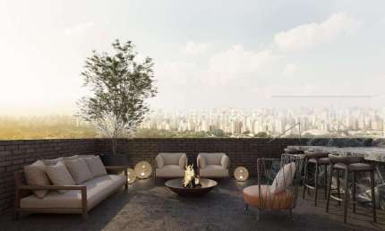 A|G Art AG Residences Rua Alves Guimarães, 201 Pinheiros. Cobertura à venda com Projeto de João Armentano, 722 m², 4 suítes, piscina, área gourmet e 6 vagas. Cobertura no contrapiso com projeto Arment