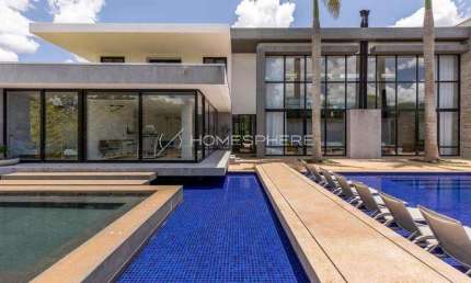Casa Condomínio Quinta da Baroneza II. Mansão à venda na Quinta da Baroneza, Projeto Maurício Karam, 1800m², 8 suítes, quadra de tênis, piscina, spa e paisagismo de Alex Hanazaki