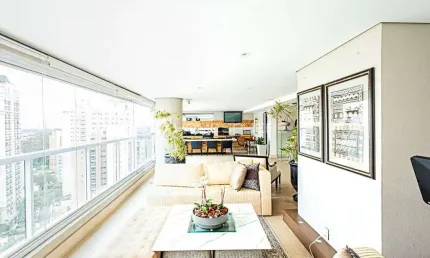 Condomínio Hemisphere Moema - Avenida Juriti, 73. Apartamento à venda Moema, 335 m², 3 suítes, andar alto, varanda gourmet, 4 vagas e lazer no Hemisphere - R. Yazbek