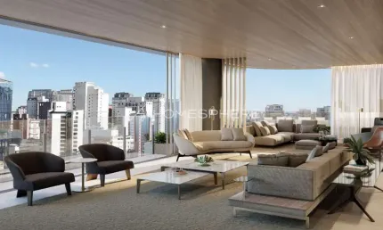 Itaim Casa Lafer Rua Lopes Neto, 303 x Avenida Horácio Lafer. Apartamento à venda Itaim, andar alto, 424 m², 4 suítes, varanda gourmet, 5 vagas e lazer. Casa Lafer Bolsa De Imóveis Di e Jal
