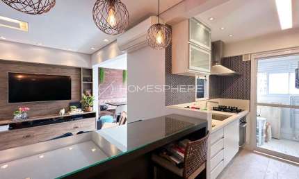 Apartamento novo à venda No Brooklin, 80 m², com 2 suítes, 1 Vaga.