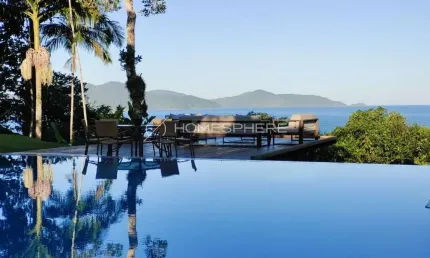 Condomínio praia brava av. uniflora, 2000. casas à venda em praia brava do sul, ubatuba, vista mar, 450 m², 4 suítes, piscina e área gourmet. casa de condomínio alto padrão - praia brava - ubatuba