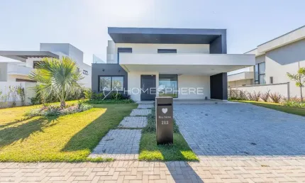 Casa à venda no condomínio Campo de Toscana com 465 m²,  5 suítes - Piscina - Área gourmet integrada.