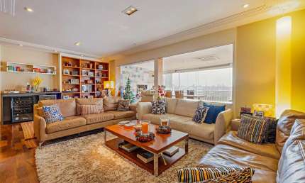 Condomínio ACERVO Alto de Pinheiros R. Dr. José Rodrigues Alves Sobrinho, 150. Apartamento à venda 208 m², 3 quartos, sendo 3 suítes, varanda gourmet, andar alto, 3 vagas e lazer no Edifício Acervo Al
