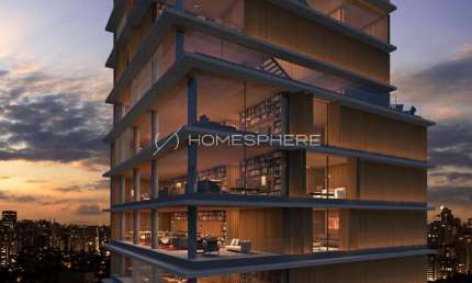 Studio MK27 Condomínio Artur 100 Rua Professor Artur Ramos, 100. Apartamento 356 m² com 4 suítes, 4 vagas e lazer no Jardim Paulistano no Edifício Artur Ramos 100 por Studio MK27 Marcio Kogan.