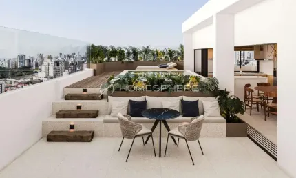 Condomínio Taormina Jardins Rua Caçapava, 83. Cobertura à venda Jardim América, 377 m²,reformada, piscina e área gourmet, 3 suítes com possibilidade de 4 suítes, reformada, piscina e área gourmet, 5 v