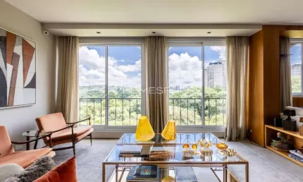 Condomínio Patrícia Itaim Bibi Rua Brigadeiro Haroldo Veloso, 411. Apartamento à venda com vista para o Parque do Povo, 147 m², 2 quartos, sendo 1 suíte, reformado e 1 vaga