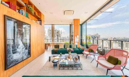 Condomínio Maison Marie Zabo R. José Maria Lisboa, 1326. Cobertura de luxo à venda no Jardim América, 408 m², 4 suítes, piscina, área gourmet, 5 vagas e lazer no Edifício Maison Marie da Zabo