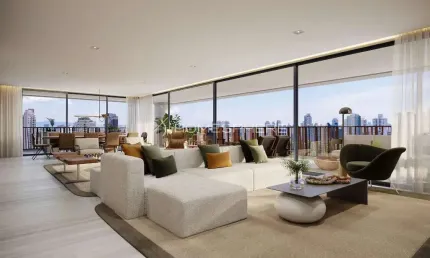 ACH Arbre Vila Nova Conceição Rua Inajaroba, 32 x Rua Sampaio Góis. Apartamento à venda na Vila Nova Conceição, 372 m², 4 suítes, varanda gourmet, 4 vagas e lazer. Arbre Vila Nova Conceição a 300m Par