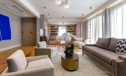 Edificio Santa Margherita Rua Bela Cintra, 2271. Apartamento à venda 270m², 3 suítes, reformado, home office, 3 vagas e lazer no condomínio Santa Margherita da Lindenberg