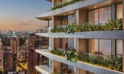 Tegra Bueno Brandão 257 Rua Bueno Brandão, 257 VNC. Apartamento à venda 500m², andar alto, projeto Jacobsen Arquitetura, 5 suítes, 5 vagas e lazer no Bueno Brandão 257 Vila Nova Conceição