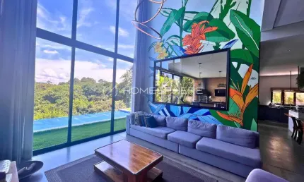 Casa a venda Condominnio Itahye em Alphaville, 4 suites, lazer completo,  vista  para área preservada