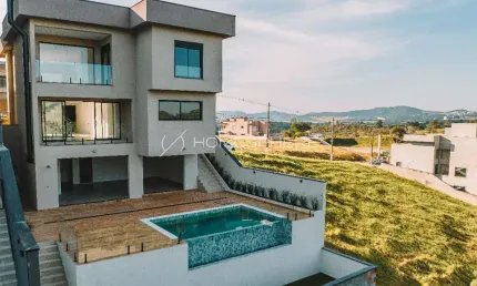Casa contemporânea a venda com vista espetacular no Condominio Reserva Santa Anna