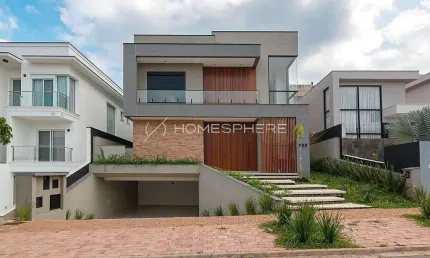 Casa de condomínio com 480 m², 4 quartos sendo 4 suítes à venda no bairro alphaville.