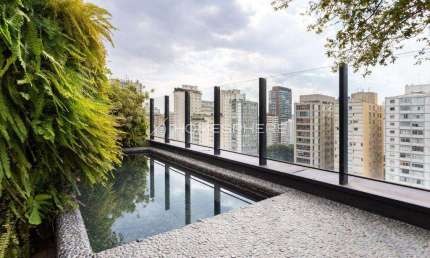 Morada dos Jardins Jardim América Rua Bela Cintra, 2032. Cobertura à venda em Jardim América, 4 quartos, sendo 2 suítes, 600m², piscina, área gourmet e 3 vagas no Condomínio Edifício Morada Dos Jardin