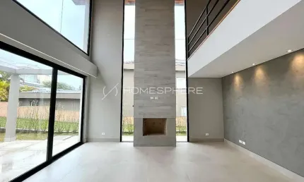 Casa nova e moderna à venda em aldeia da serra com 4 suítes, piscina e projeto assinado.