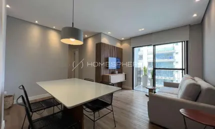 Apartamento na vila olimpia com 65 m² totalmente reformado com 02 dormitorios e 1 vaga de garagem.