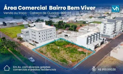 Área à venda, 900 m² por R$ 950.000,00 - Loteamento Vida Nova - Uberlândia/MG