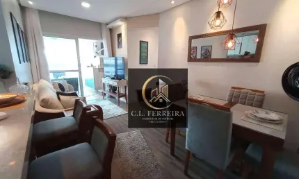 Apartamento com 2 dormitórios à venda, 62 m² por r$ 479.000,00 - aviação - praia grande/sp