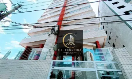 Apartamento com 2 dormitórios à venda, 63 m² por R$ 425.000,00 - Aviação - Praia Grande/SP