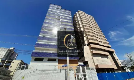 Apartamento com 2 dormitórios à venda, 90 m² por r$ 510.000,00 - aviação - praia grande/sp