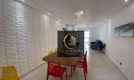 Apartamento com 3 dormitórios à venda, 100 m² por r$ 650.000,00 - tupi - praia grande/sp