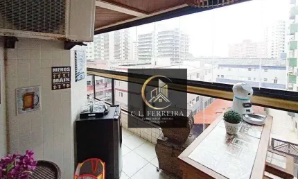 Apartamento com 3 dormitórios à venda, 120 m² por R$ 585.000,00 - Tupi - Praia Grande/SP