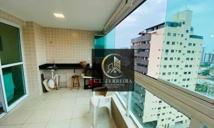 Apartamento com 2 dormitórios à venda, 70 m² por r$ 570.000,00 - canto do forte - praia grande/sp