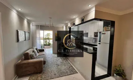 Apartamento com 1 dormitório à venda, 61 m² por r$ 375.000,00 - aviação - praia grande/sp