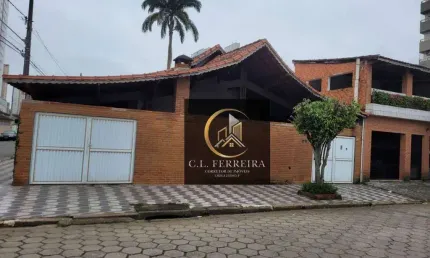 Casa com 3 dormitórios à venda, 200 m² por r$ 520.000,00 - aviação - praia grande/sp