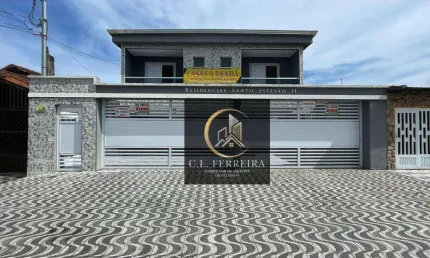 Sobrado com 2 dormitórios à venda, 55 m² por R$ 330.000,00 - Caiçara - Praia Grande/SP