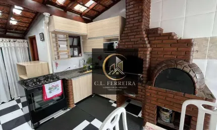Casa com 3 dormitórios à venda, 123 m² por r$ 415.000,00 - vila balneária - praia grande/sp