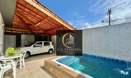 Casa com 3 dormitórios à venda por R$ 950.000,00 - Vila Assunção - Praia Grande/SP
